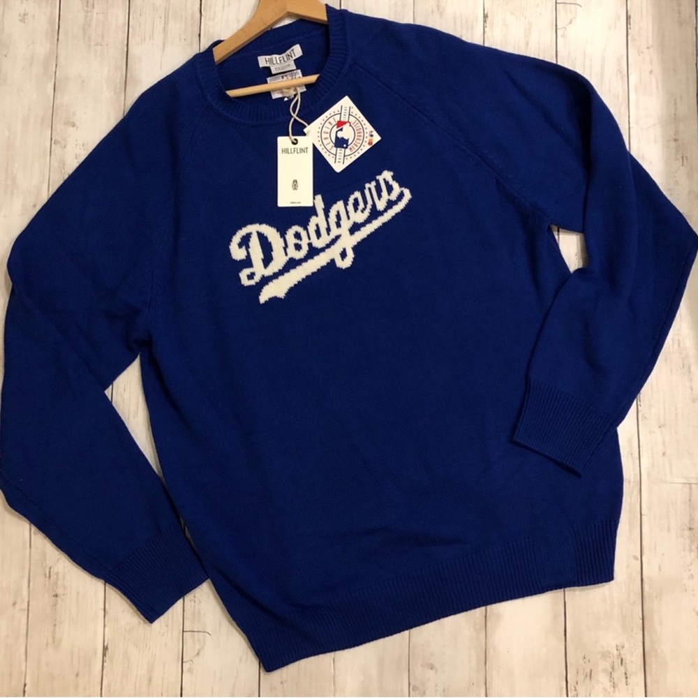 MLB Blue Crew Neck Dodgers Sweater